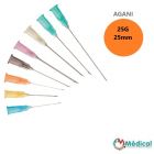 Aiguilles Agani Terumo 25G 0.5x25mm, Orange, Boîte de 100