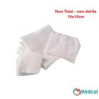 Gamme Compresses non stériles en non tissé 4 plis 10 cm x 10 cm sachet de 100