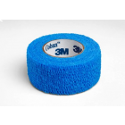 Bande de contention cohésive élastique Coban 3M Couleur Bleue 2.5 cm x 450 cm, l'unité