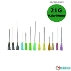 Aiguilles Microlance BD 21G 0,80x40mm Vert, boîte de 100