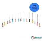 Aiguilles hypodermiques 23G 0,6x25mm bleu DispoFine Zarys, Boite de 100