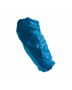 Manchette à UU, 50 x 20 cm en PE Bleu 20 microns, le sachet de 100