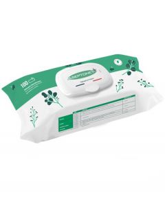 Lingettes épaisses nettoyantes désinfectantes surfaces Aseptonet SANS ALCOOL Pack de 100