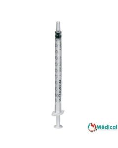 Seringue insuline 3 corps 1ml sans aiguille, Omnifix B.Braun, boîte de 100