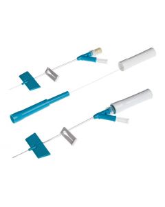 Cathéter de sécurité de type microperfuseur, 2 voies en Y, 22G 19mm Bleu, BD Saf-T Intima Boîte de 25