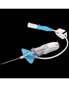 Cathéters sécurisés à ailettes avec accès 1 voie, 22G 25mm bleu, BD Nexiva™, boîte de 20