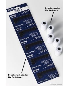 Papier thermique pour Reflotron, lot de 5 rouleaux