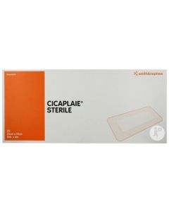 CICAPLAIE Stérile - Pansement non tissé hypoallergénique avec compresse - 30cm x 10cm - La boite de 25 pansements