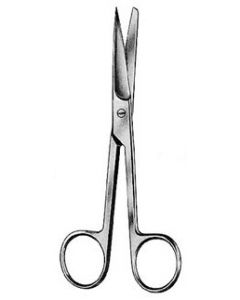 Ciseaux droits bouts mousse 14cm, l'unité