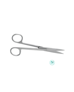 Ciseaux droits bouts pointus 14.5 cm, l'unité