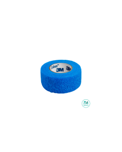 Bande de contention cohésive élastique Coban 3M Couleur Bleue 2.5 cm x 450 cm, l'unité