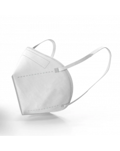 Masque de protection FFP2 NR, élastiques aux oreilles, emballé à L'unité, la boîte de 25