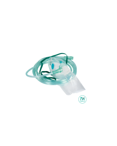 Masque O² haute concentration avec réservoir et tubulure 210cm, adulte