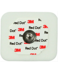 Electrodes 3M Red Dot - adhésif conducteur - Adulte - tenue 5 jours 4 cm x 3,5 cm Mousse