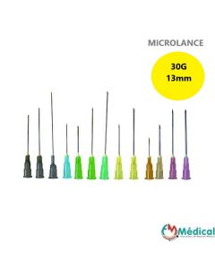 Gamme Aiguille BD MICROLANCE 3 JAUNE  30G x 1/2'', 0,30x13mm
