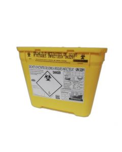 Fût DASRI 30 litres, joint colle, 2 poignées latérales et 1 poignée couvercle