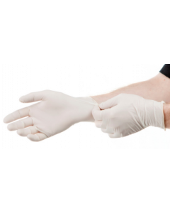 Gants Latex à Usage Unique Poudrés taille L, boîte de 100