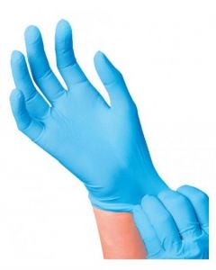 Gant nitrile non poudré Bleu taille XL boîte de 100