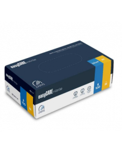 Gant nitrile non poudré Bleu easyCARE, Taille M, boîte de 100