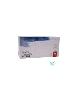 Gants d'examen en nitrile bleu non poudrés, PROCIAN, taille XL, la boite de 100