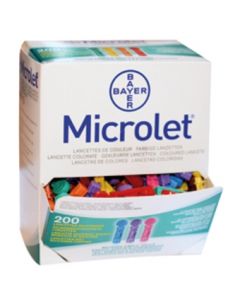 Lancettes Microlet Bayer - boite de 200
