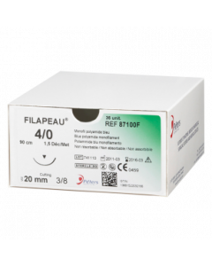 Suture Filapeau monofil polyamide non résorbable Bleu, 5/0, Aig. 12mm, L'unité