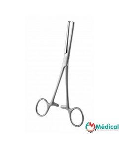 Pince kocher droite avec griffes en inox 16 cm