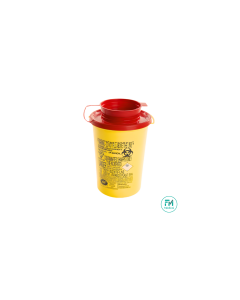 Container, collecteur d'aiguilles 0.6L DASRI AP Ø 10 x 14.5cm, base ronde