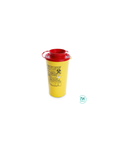 Container, collecteur d'aiguilles 0.8L DASRI AP Ø 10 x 18,4cm, base ronde
