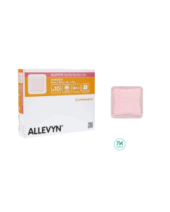 Allevyn gentle border Lite10cm x 10cm, la boîte de 10