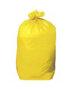 Sac poubelle Jaune 100L bd, 50microns, Carton de 200