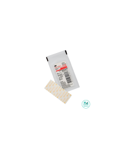 Steri-strip - Support microporeux renforcé Rouge 75x 6 mm, Pochette de 3 sutures