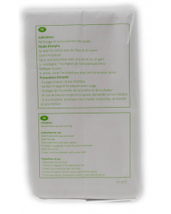 Compresses de gaze non stériles, 12 plis, 17 fils, 10x10 cm, sachet de 100 compresses