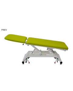 Divan VIMEU 2 plans électrique- Largeur 800 mm - Sellerie plate - Patins/Roulettes escamotables